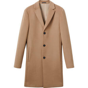 REISS GABLE Wool Blend Single Breasted Epsom Overcoat